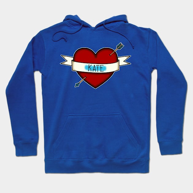 Traditional, Retro tattoo inspired Design That You Can Personalize Hoodie by Boatswain